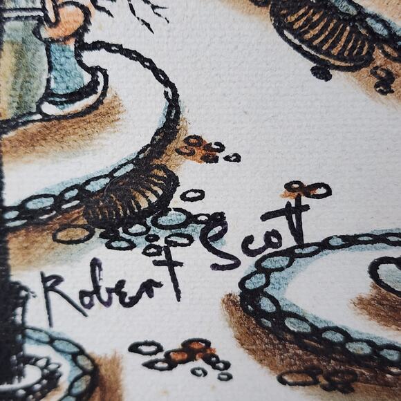 Robert Scott Original Oil Painting Paris France Parisian village Turnabout Town - Picture 2 of 11